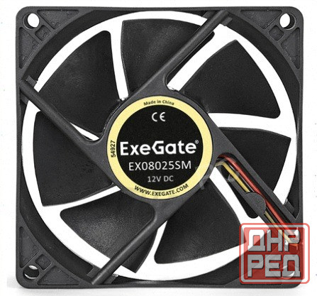 Вентилятор для корпуса Exegate Ex283381rus 80 мм арт-4325 Макеевка - изображение 3