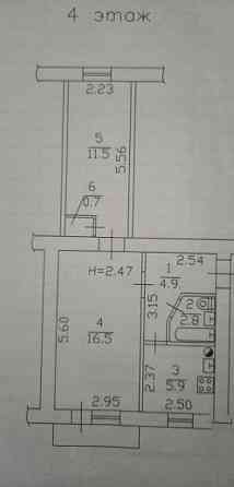 Продается 2х. комн Калининский , Покровский Храм Донецк