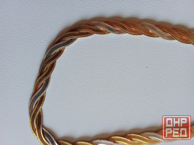 Продам серебрянную с позолотой цепочку. Пр-во Италия. Донецк - изображение 2