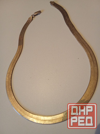 Продам серебрянную с позолотой цепочку пр-во Италия. Донецк - изображение 1