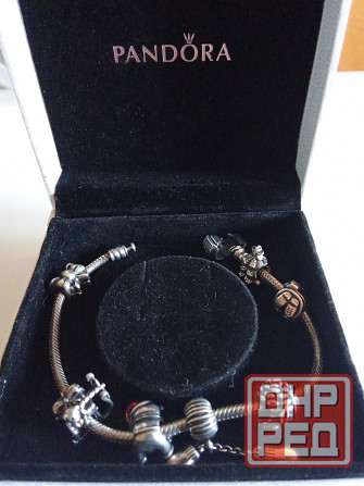 Продам серебряный оригинальный браслет Pandora с шармами. Донецк - изображение 3