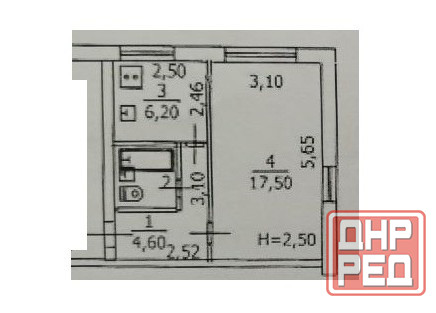 Продам 1 комн. кв., 31.2 кв.м., 1/5 эт. - Макеевка, кв-л Северный, маг. Авангард Макеевка - изображение 7