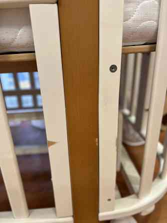 Детская кроватка ( манеж ) с матрасом, бортиками и простынями Донецк