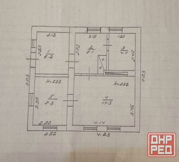 Продается 3 ком. Дом, Ленинский р-н., микрорайон Голубой 2 Донецк - изображение 1