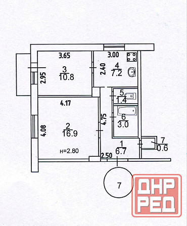 2 ком. квартира ул.Московская 3 Мариуполь - изображение 1
