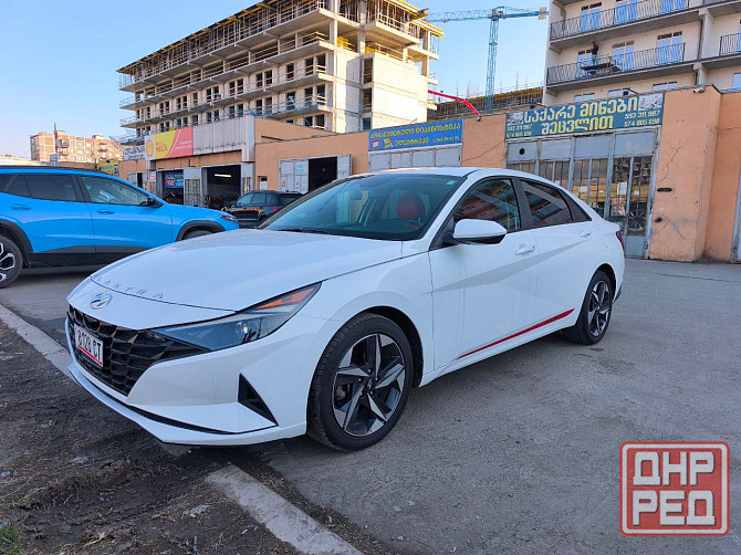 Хундай Элантра год 2023 обьем 2л цвет кузова белый жемчуг обьем 2л атмосферный двигатель Донецк - изображение 1