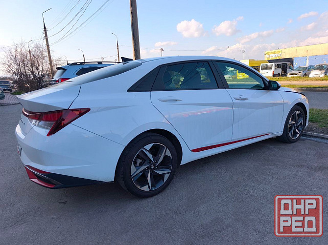 Хундай Элантра год 2023 обьем 2л цвет кузова белый жемчуг обьем 2л атмосферный двигатель Донецк - изображение 3