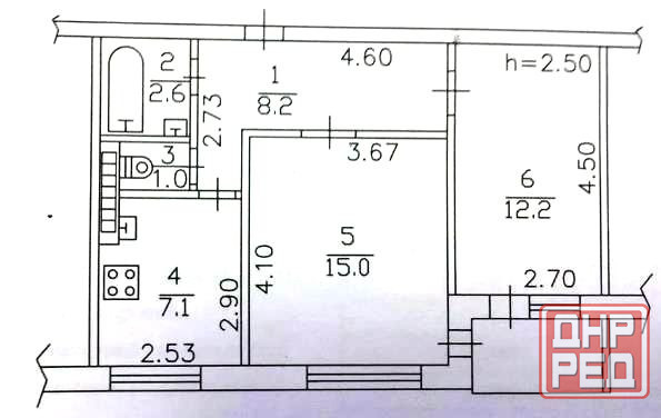Продам 2-ком квартиру. Донецк. Кирпичный дом. 2-й этаж. Донецк - изображение 10