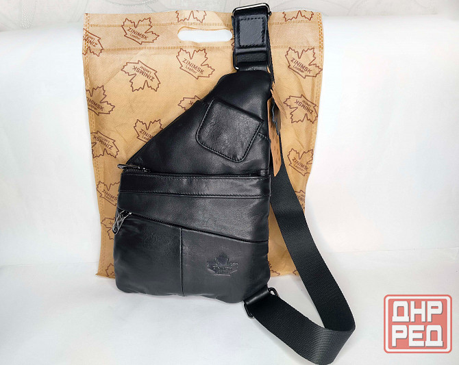 Необычная Сумка-слинг (нагрудная) из натуральной кожи Донецк - изображение 1