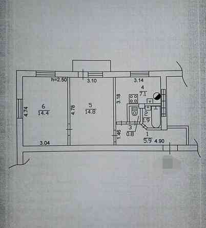 Продается 2 комнатная квартира пл. Конституции Ворошиловский р-н Донецк