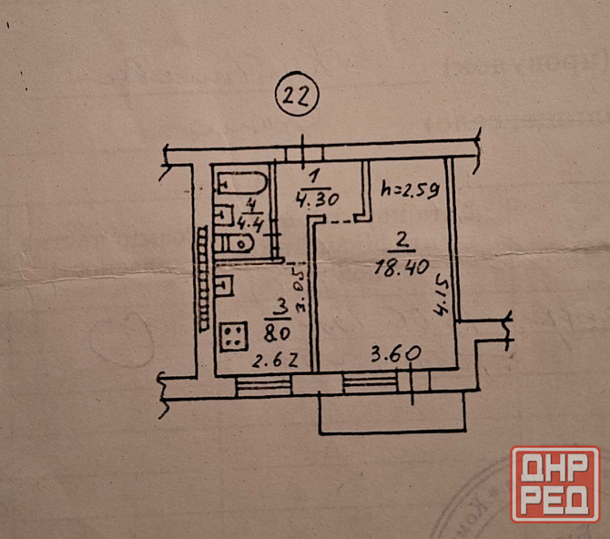 1к квартира 36м2 - Топаз Донецк - изображение 9