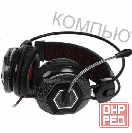 Наушники с микрофоном Oklick Hs-L500g Toxic черный (Hs-L500g) - арт-1420 Донецк - изображение 4