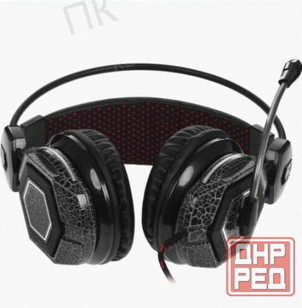 Наушники с микрофоном Oklick Hs-L500g Toxic черный (Hs-L500g) - арт-1420 Донецк - изображение 3