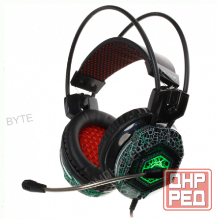 Наушники с микрофоном Oklick Hs-L500g Toxic черный (Hs-L500g) - арт-1420 Донецк - изображение 1