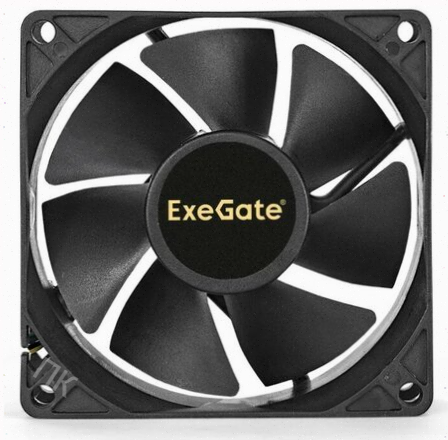 Вентилятор для корпуса Exegate Ex08025hm 80 мм, черный (Ex283380rus) - арт-1102 Донецк