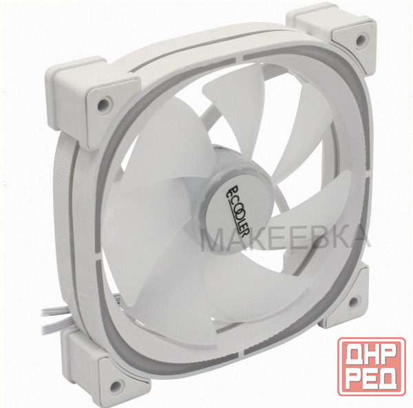 Вентилятор Pccooler Ef120 Argb White 4pin Pwm + 3pin Argb, 600-1500 об/мин Retail - арт-6748 Макеевка - изображение 1