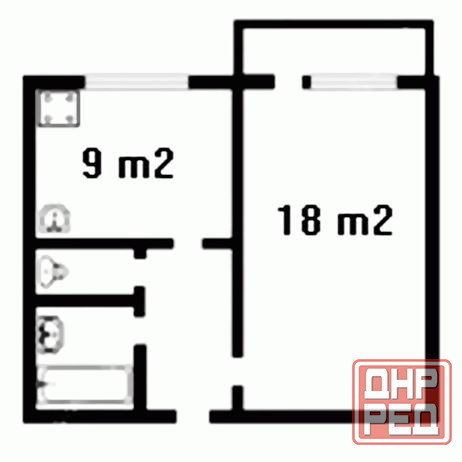 1 ком. квартира в Киевском р-не Донецк - изображение 2