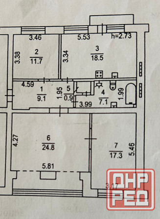 Продается крупногабаритная 3 комнатная квартира г. Донецк, Ворошиловский район, бульвар Пушкина Донецк - изображение 8