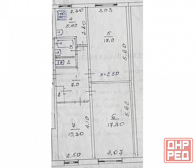 Инвестиция в будущее, 3-х ком. кв. под бизнес, 1/5 эт., 61.2 м.кв. - Макеевка, Черемушки, Даки Макеевка - изображение 6