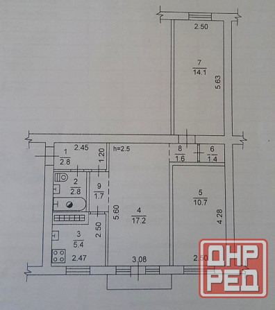 Продажа 3 х к квартиры Калининский р-н ( под ремонт) Донецк - изображение 10