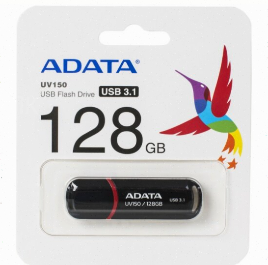 Usb-флешка A-Data Auv150-128g-Rbk 128gb Uv150, Usb 3.0, черный (арт-6820) Макеевка