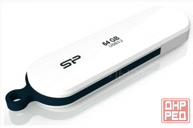 Usb Flash накопитель 64gb Silicon Power Blaze B32 White (Sp064gbuf3b32v1w), арт-7532 Макеевка - изображение 1