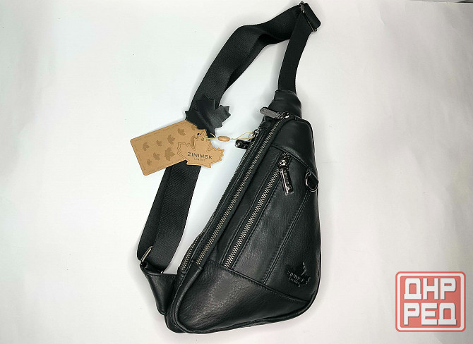 Модная нагрудная кожаная сумка. Донецк - изображение 2