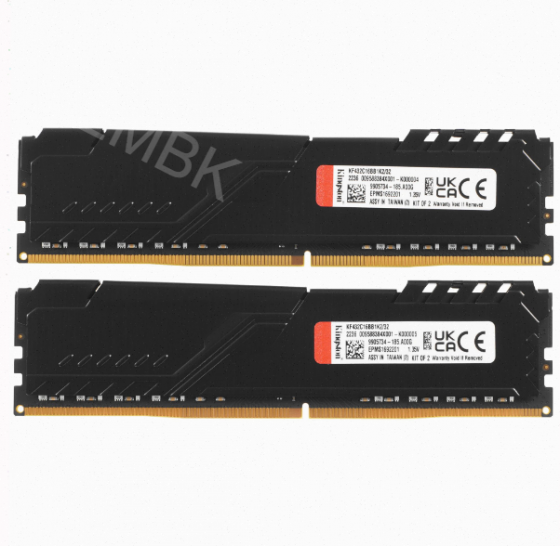 Оперативная память Kingston Kf432c16bb1k2/32wp, 32gb (2x16gb) 3200mt/S Ddr4 Cl16 Dimm, черный [арт-8 Донецк