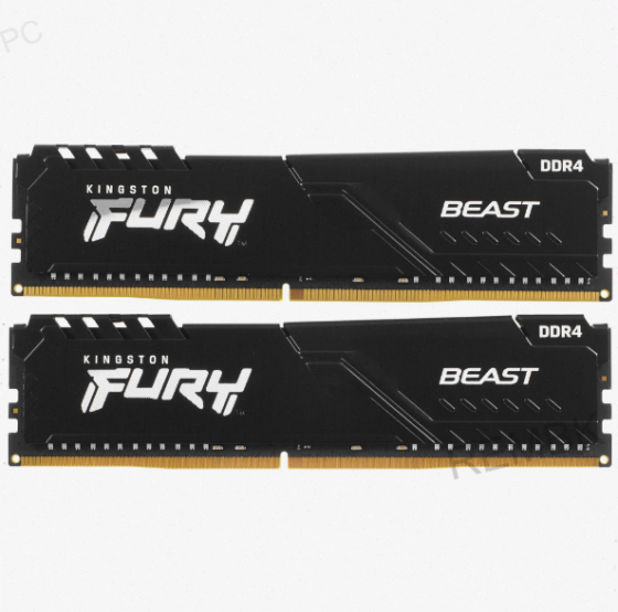 Оперативная память Kingston Kf432c16bb1k2/32wp, 32gb (2x16gb) 3200mt/S Ddr4 Cl16 Dimm, черный [арт-8 Донецк