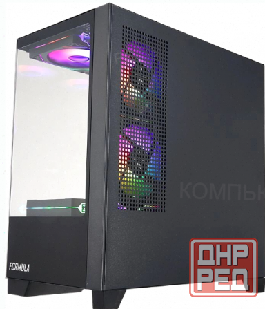 Корпус Matx Formula Crystal Z1m, Mini-Tower, без бп, черный [Cristal Z1m], арт-1290 Макеевка - изображение 4