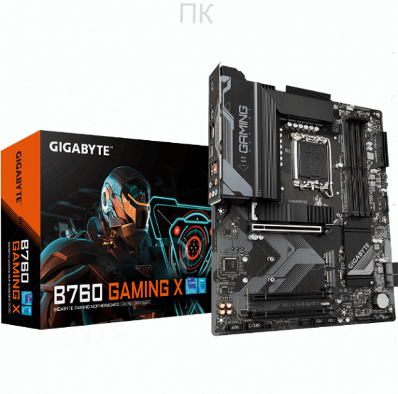 Материнская плата Gigabyte B760 Gaming X (Lga1700/B760/4xddr5/3xpci-Ex16/3xm.2/Sb7.1/Glan/Hdmi/Displ Донецк