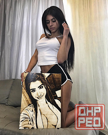 Портрет на дереве по фото | Выжженный портрет | Подарок Макеевка - изображение 7