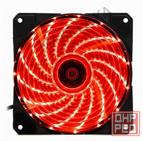 Вентилятор игровой Dt-Gf12025rd для компьютерного корпуса с подсветкой красный - арт-6173 Донецк - изображение 1