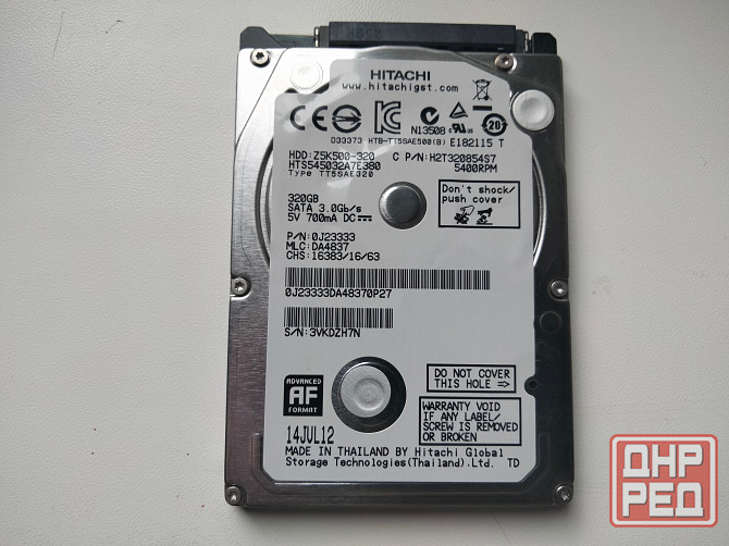 Жёсткий диск 320GB. Hitachi. Макеевка - изображение 1