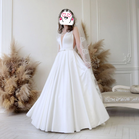 Продам или сдам в аренду атласное свадебное платье! Донецк