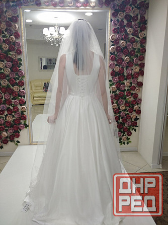 Продам или сдам в аренду атласное свадебное платье! Донецк - изображение 3