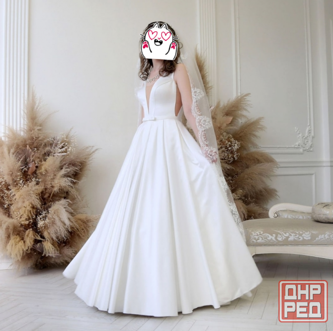 Продам или сдам в аренду атласное свадебное платье! Донецк - изображение 1