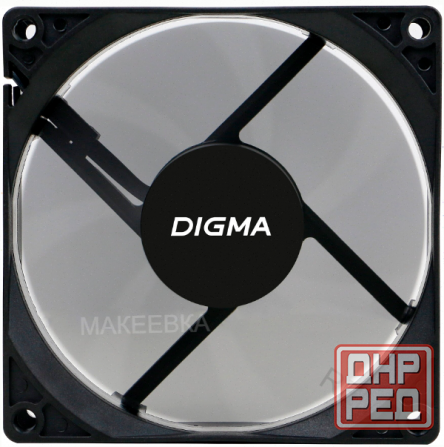 Вентилятор Digma Dfan-90 90х90x25 черный 3-Pin 4-Pin (Molex) Ret [арт-2570] Донецк - изображение 3
