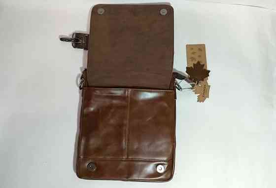 Мужская кожаная сумка (23х26 см) Донецк