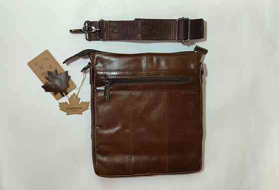 Мужская кожаная сумка (23х26 см) Донецк