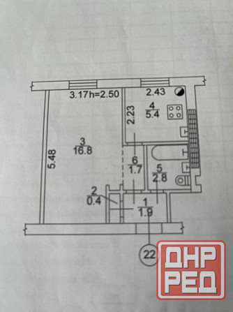Продам 1 ком кв в Калининском р-н по ул Краснофлоцкая Донецк - изображение 1
