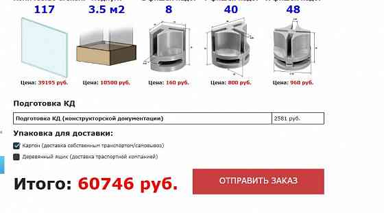 Модульная стекляная витрина Макеевка