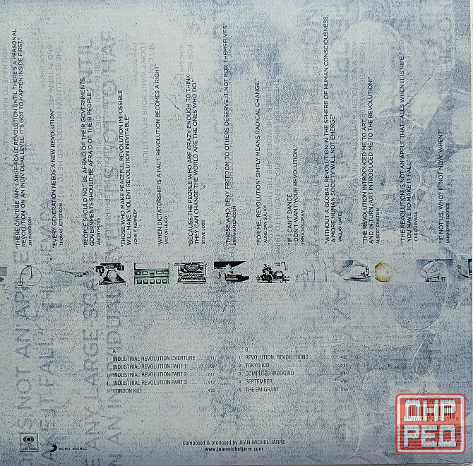 Виниловая пластинка LP "Jean Michel Jarre" -"Revolutions" Донецк - изображение 2