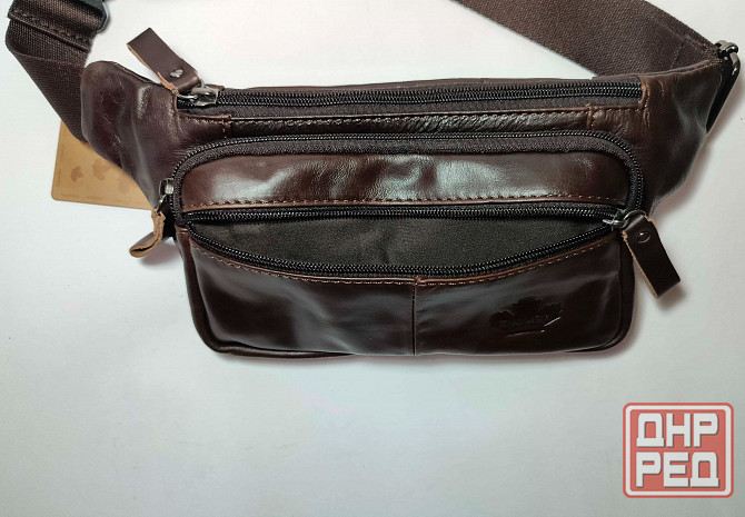 Стильная кожаная поясная сумка Донецк - изображение 3