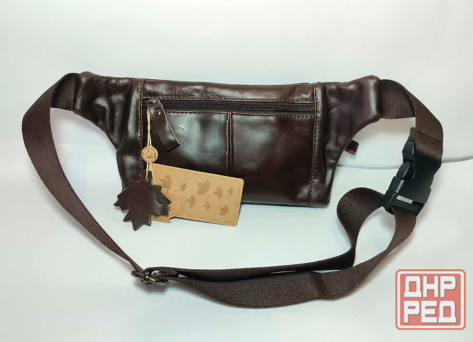 Стильная кожаная поясная сумка Донецк - изображение 2