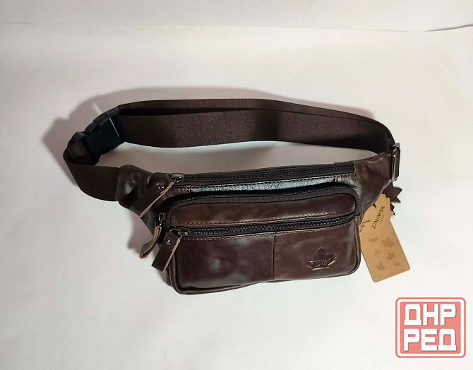 Стильная кожаная поясная сумка Донецк - изображение 1