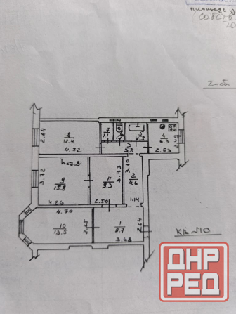 Выгодная цена ! 3к, парк Гулливер, Исполком, 80м2 Донецк - изображение 1