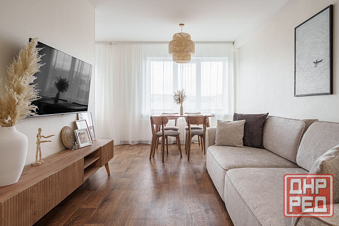 Сдаётся трёхкомнатная квартира с евроремонтом в Калининском р-не Донецк - изображение 1