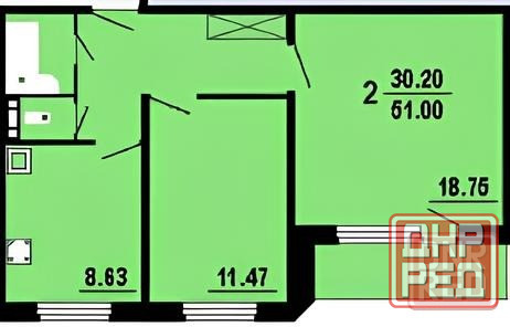 2-к. квартира, 49,5 м², 9/9 эт. Макеевка - изображение 9