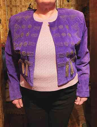 Женская замшевая куртка (пиджак) из натуральной замши. Р52 Донецк